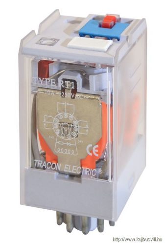 RT11-48DC Ipari teljesítmény relé 48V DC / 3×CO (10A, 230V AC / 28V DC)