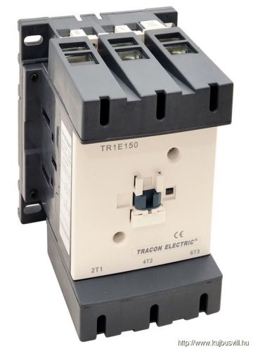 TR1E150 Nagyáramú kontaktor 415V, 50Hz, 150A, 75kW, 230V AC, 3×NO